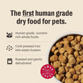 The Honest Kitchen Grain Free Beef & Superfoods Whole Food Clusters, Human Grade Dry Dog Food for Small Breeds, Vet-Craf