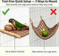 Bird Seagrass Mat Parrot Climbing Net Ladder Bridge Chew Toy