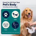 Vetnique DermaBliss Cat & Dog Grooming Wipes, Deodorizing Pet Wipes, 100ct