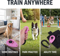 2Pcs Pink Dog Clicker for Training Easy to Use with Button Dog Training Accessories Strong and Long-Lasting, Training an