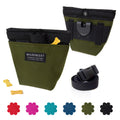 Wildebeest Dog Treat Pouch, Dog Treat Bag, Dog Training Treat Pouch, Dog Travel Bag, Pet Treat Pouch, Magnetic Closure, 2 Water-Resistant Compartments, Detachable Waist Strap & Belt Clip