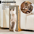 Markarbarka Value 2-Pack 23.6 Inch L-Shaped Cardboard Cat Scratcher, Dual Use (Vert/Horiz) Scratch Pad with Toy Balls, Wall-Mountable Furniture Protector Cat Scratchers for Indoor Cats