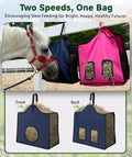 Hay Feeder for Goats and Horses - Slow Feed Design, Heavy Duty Hanging Hay Bag for Barn, Trailer & Paddock, Easy to Hang
