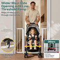 InnoTruth 27-36.6 in Wide Baby Gate for Stairs and Doorways
