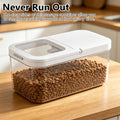 YEXEXINM Pet Food Storage Container with Lid & Scooper 5-7.5lbs/6L Dog Food Storage Container Clear Airtight Cat Food St