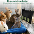 2 Pcs Rabbit Hay Feeder,Guinea Pig Hay Feeder,13×10.8 Inch Guinea Pig Bag,Small Animal Feeding Bag for Rabbits, Hamsters