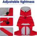 Paiaite Softshell Dog Jacket: Windproof Water-Repellent Outdoor Coat with Safety Reflective, Leash Hole & Fur-Safe Buckl