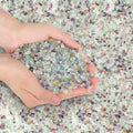 T4U Crystal Rocks for Aquarium, Fluorite Chips Pebbles for Plants 1 lb