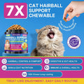 WEALLIN Cat Hairball Support Chews Cat Hairball Remedy Treats 500 Chews