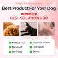 JAYU PET Magic Brushing Spray - Fur Detangler & Dematting Solution, Hypoallergenic Deodorizer, Conditioner & Itch Relief, Shining & Grooming Spray for Dogs (5.8fl oz, 170ml)