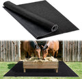 Rubber Horse Stall Mat 4 x 6 Ft, Heavy Duty 7mm Thick Stable Flooring with PVC Coating, Anti-Slip Shock Absorbent Mat fo