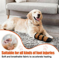 2 Pcs Dog Paw Wound Recovery Boots Non-Slip Dog Protector Boots for Injured Paw Breathable Soft Pet Shoes for Wound Care
