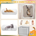 Zubebe 50 Pack Disposable Cat Litter Box for Cats, Large Disposable Kitty Litter Tray Boxes 19.69 x 15.75 x 3.94 Inches 