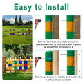 2PCS Livestock Scratching Brush, Goat Scratcher Post with Cleaning Brush, Grooming and Massage Brushes for Horse Cow She