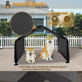 Outdoor Pet Shade Dog Shade Shelter, Versatile Pet Canopy Tent Pet Awning for Dogs, Cats, Small Animals and Livestock, 4'x4'x3' Waterproof, Sun Protection, Grey