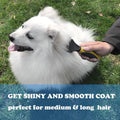 Pet Republique Matt Splitters Tool – Effective Mat Remover and De-matting Comb for Long-Haired Dogs, Cats, Rabbits – Regular 12+23 Teeth Design