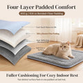 Reversible Cat Bed Mat, Cool-Touch Ice Silk & Self-Warming Fleece, 24x18 in