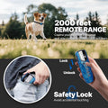 Lightest No Shock Dog Training Collar with 2000ft Remote,Tiniest Vibrating Dog Collar,Vibration Collar for Small Dogs 5-