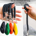 HoAoOo Pet Training Clicker with Wrist Strap - Dog Training Clickers for Puppy, Cat, Potty, Bird, Horse, Pet, Trainer Training Tools, Behavior Aids (Black +Deep Green + Tangerine + Yellow)