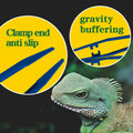 5-Pack Reptile Feeding Tongs Set - Hygienic Anti-Slip Blue Tweezers for Bearded Dragons, Lizards, Snakes, Aquariums & Sm