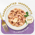 Fancy Feast Purina Appetizers Lickable Grain Free Wet Cat Food Topper Skipjack Tuna Appetizer with Sole - 1.1 oz. Trays,