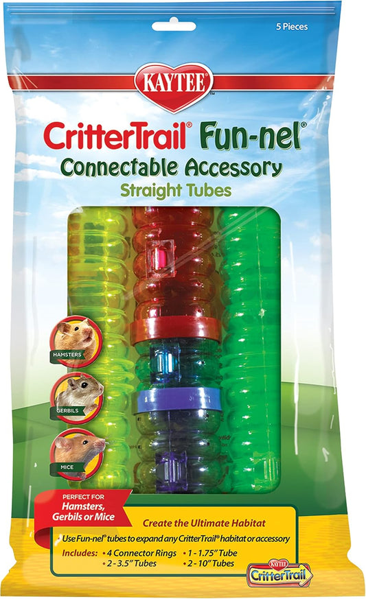 Kaytee CritterTrail Fun-nel 5-Pack Straight Hamster Tubes