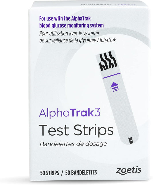 AlphaTrak3 Test Strips for Diabetic Dogs, Cats & Horses, 50 Count