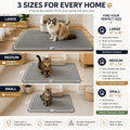 Cat Litter Mat, 30" x 22" Extra-Large, Double-Layer Honeycomb Litter Mat