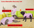 Wabdhaly Recovery Suit for Dogs,Dog Cone Alternative Zipper Surgery Suit Female Spay,Soft Dog Surgery Suit for Anti Licking,Breathable Surgical Suit for Dogs Female Spay