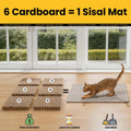 Conlun Cat Scratcher Mat,Natural Sisal Cat Scratch Pad,Horizontal Floor Cat Scratching Pads Rug for Indoor Cats Grinding Claws Nails,Cat Furniture Protector for Couch & Carpets & Sofas