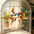 XLpeixin Natural Bird Rope Perches, Parakeet Swing Chew Toy, Birdcage Hanging Toy for Conure Cockatiel Budgies Lovebird Parrot
