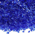 QYGL Crushed Glass for Resin Art, DIY Crafts, 0.9LB Cobalt Blue 3-6mm