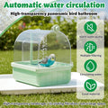 Maxdot Automatic Bird Bath for Cage Electric Bird Shower with Pump, Green