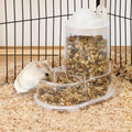 Wontee Hamster Feeder Food Bowl Automatic Dispenser for Gerbils Rats Mice