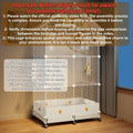 60in Large Flight Bird cage,Equipped with Bird's Nest，Ladder,Swing,Feeder,etc.with Wheels for Easy Outdoor Movement,Suit