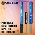 FLAMIA & JABZ Stripping Metal Stone Diamond Edged for Dogs, Cats & Pets with Wooden Grip (2 Piece Pack of Coarse & Fine)