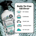 Pet-Pourri Pawsitively Fresh Pet Odor Freshener Bundle - 16 Fl Oz Air + Fabric Spray, 7.5 Oz Candle Jasmine, Fresh Air and Pear