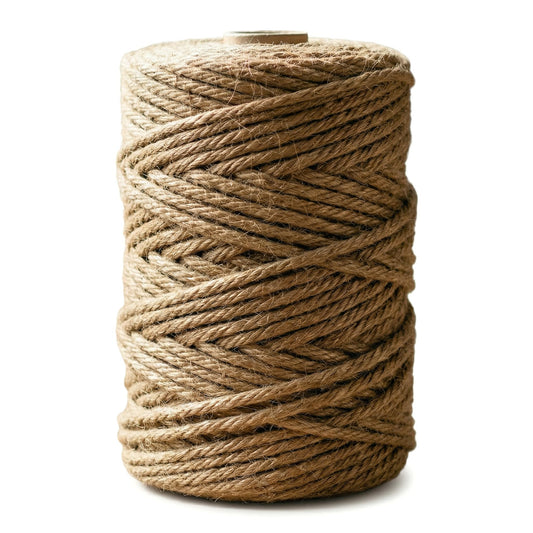 Sisal Rope for Cat Tree Repair, 1/4 Inch 6mm x 164FT Heavy Duty 5-Ply Cat Scratching Post Rope Replacement, Natural Unbleached Ropes for Cat Tower, DIY Scratcher, Furniture Protection