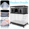 Bremorou Bird Cage Cover Bird Cage Seed Catcher White Adjustable Birds Cages Netting Seed Catcher for Birds Cages Seeds 
