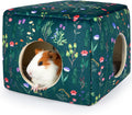 Bienbee Guinea Pig Hideout, Washable Plush House for Small Animals