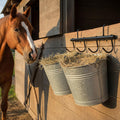 2 Pcs Black Tack Rack with Swivel Hooks, 6 Hooks Hanging Bridle Hook Portable Bridle Hook Tack Hangers for Horses Horse 