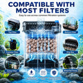 Sukh 15oz Ceramic Bio Balls - Aquarium Fish Tank Filter Media for Sump Pond