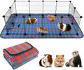 FHTONGE Large Guinea Pig Cage Habitat with 2 Waterproof Mats, 12xC&C Panels