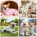 Dog Pajamas for Small Medium Dogs Pjs Pink Bow Dog Onesie Breathable Puppy Pj Pet Stretchy Soft Sleepwear for Spring Sum