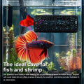 4Pack Betta Hammock Set、 Fish Tank Decor、 Fish Hammock & Hide Tunnel Betta Leaf Pad for Aquarium Decoration, Resting, Hi