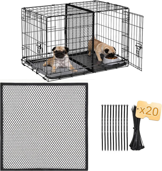 Upgraded Thickened Dog Crate Divider Panel for 42 Inch Crate, Durable Puppy Kennel Divider with Ties, Adjustable Trainin