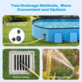 Pechfun Foldable Dog Pool, 82" Extra Large Portable Pet Bathtub with Non-Slip & Reinforced Support Boards for Indoor Outdoor Backyard Use (Blue)