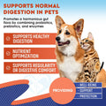 Probiotics & Prebiotics with Enzymes for Dogs and Cats - Digestive Gut Flora Health Pet Food Supplements - Constipation & Diarrhea and Gas Home Remedy - Upset Stomach Relief