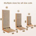 EHEYCIGA Cardboard Cat Scratcher for Indoor Cats, 26.8 Inch, Brown
