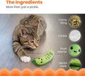 Catstages Crunchy Pickle Kicker Chew Cat Toy, Catnip & Dental Mesh, 6.5"